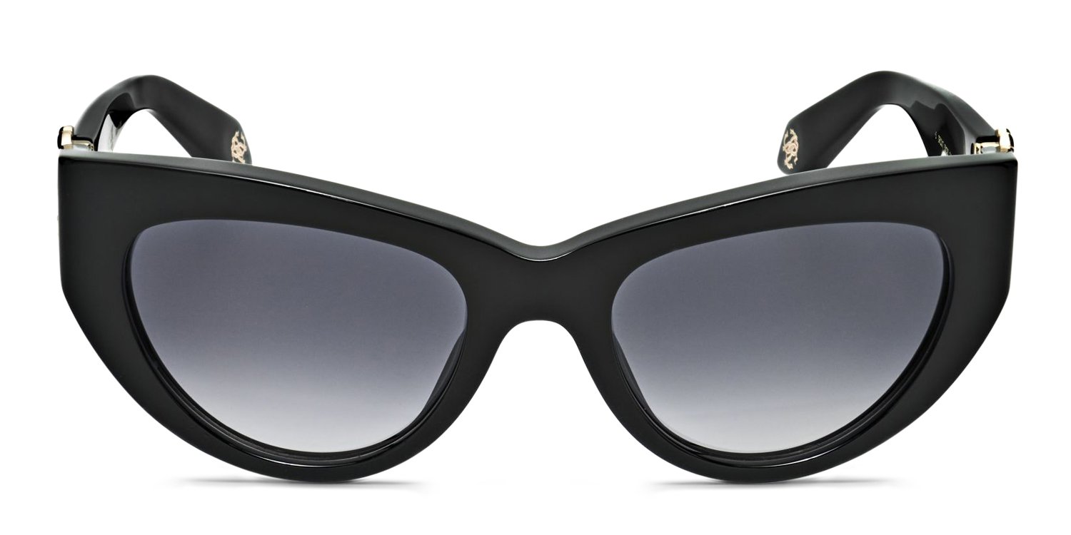 Roberto Cavalli SRC017M black frame with grey lenses. Lenses