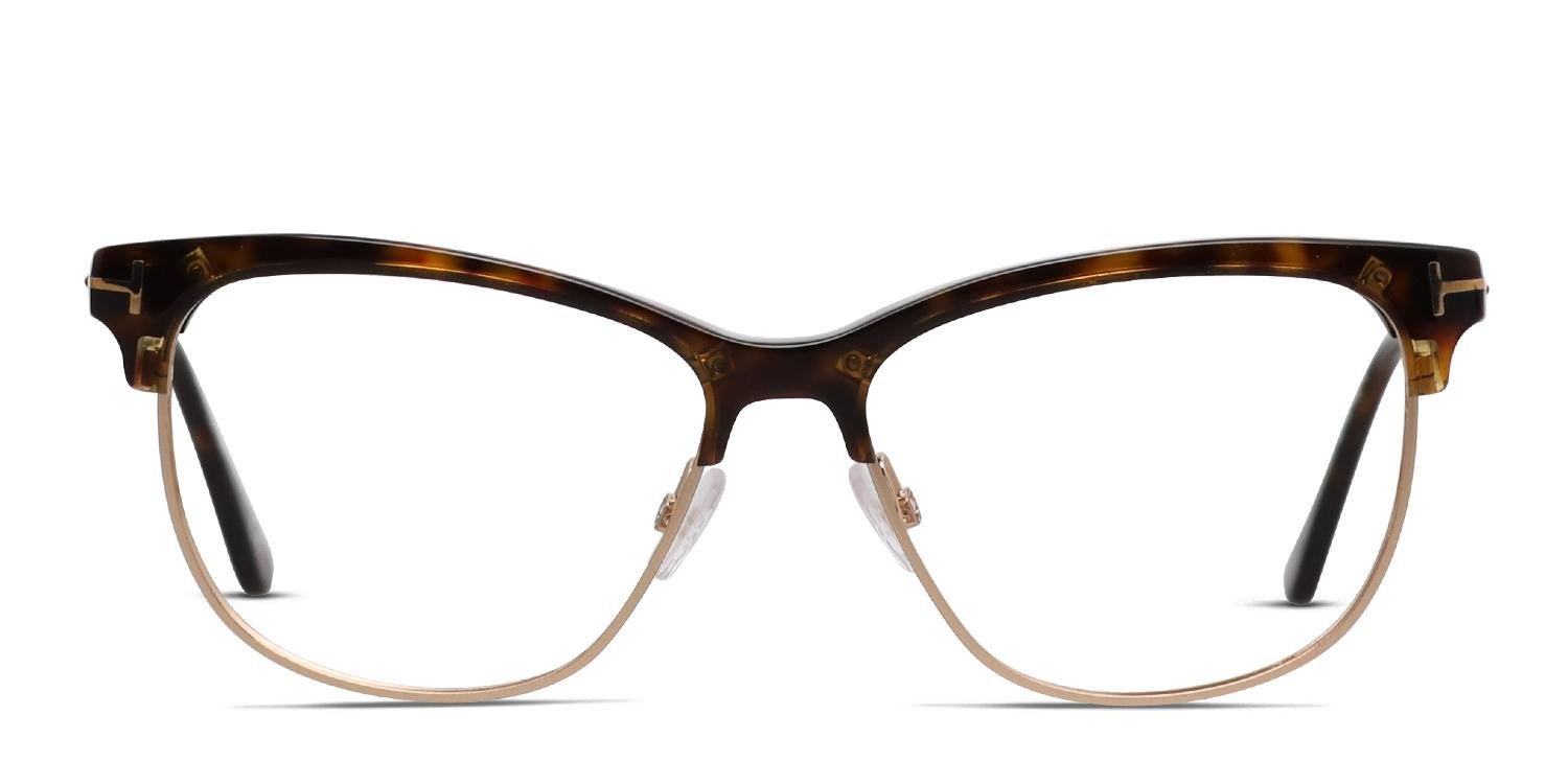 Tom Ford TF5546-B Brown/Tortoise/Gold Prescription Eyeglasses