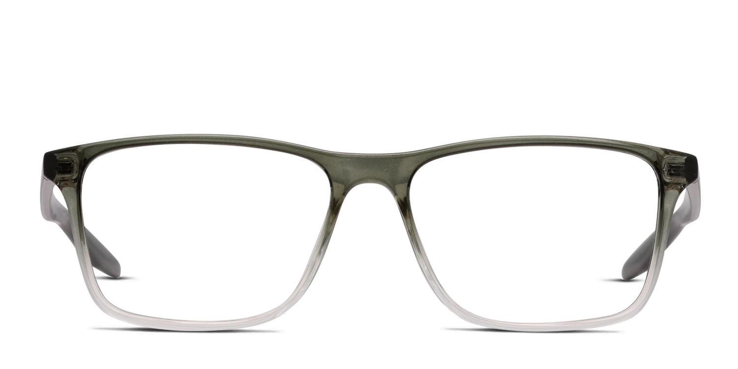 New Nike JUST DO IT NK 7124 035 Square Translucent Gray Eyeglasses Clear Lenses Nike NIKE7130 035 Unisex Full Rim Grey/Clear Frame  main image 2