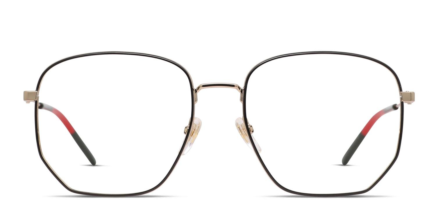 Gucci GG0396O Black/Gold Prescription Eyeglasses