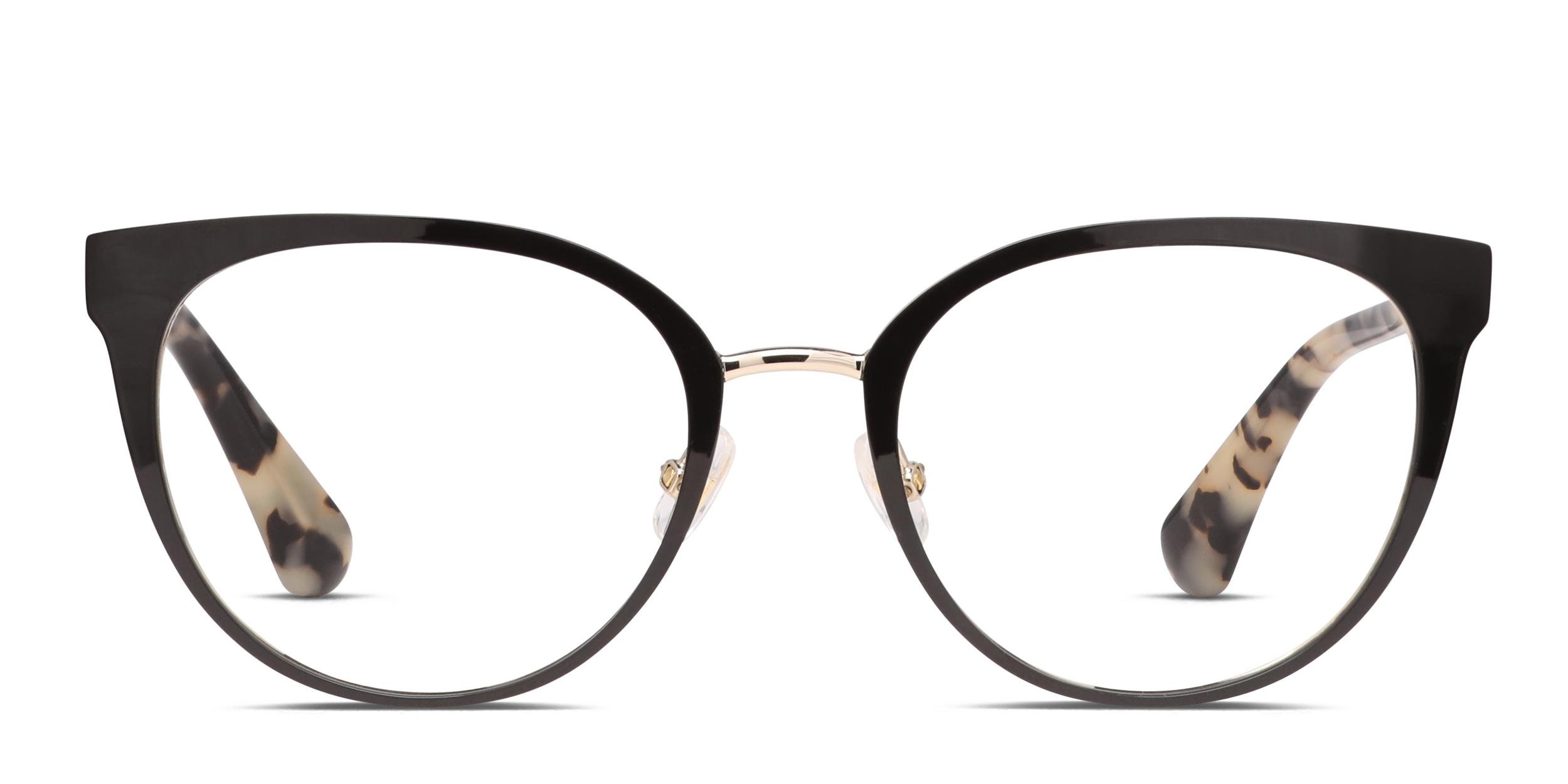 Kate Spade Dariela Black, Gold Prescription Eyeglasses