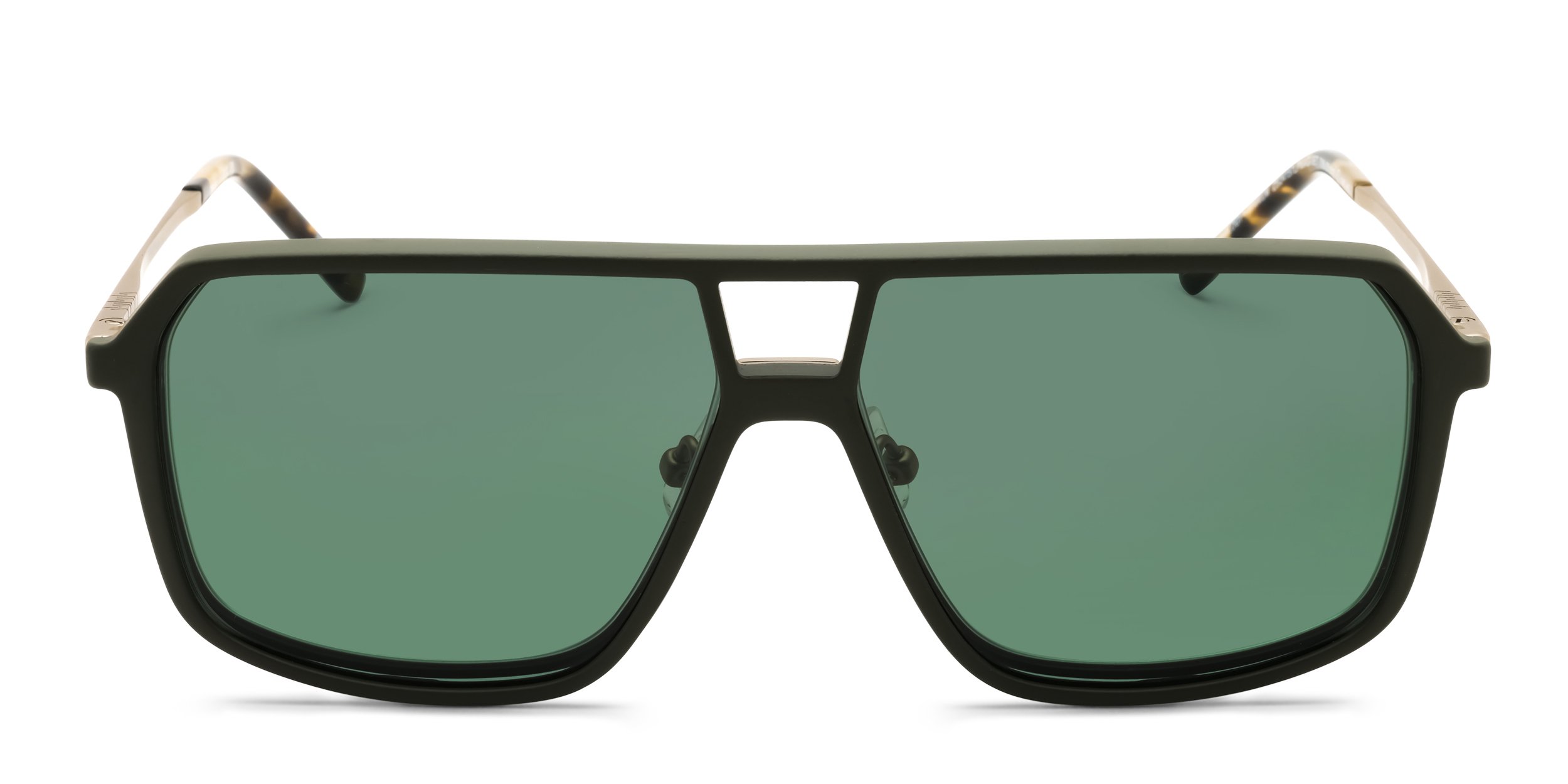 The Zeiss ZS24157LP w/Clip-on in gold, green is a versatile frame