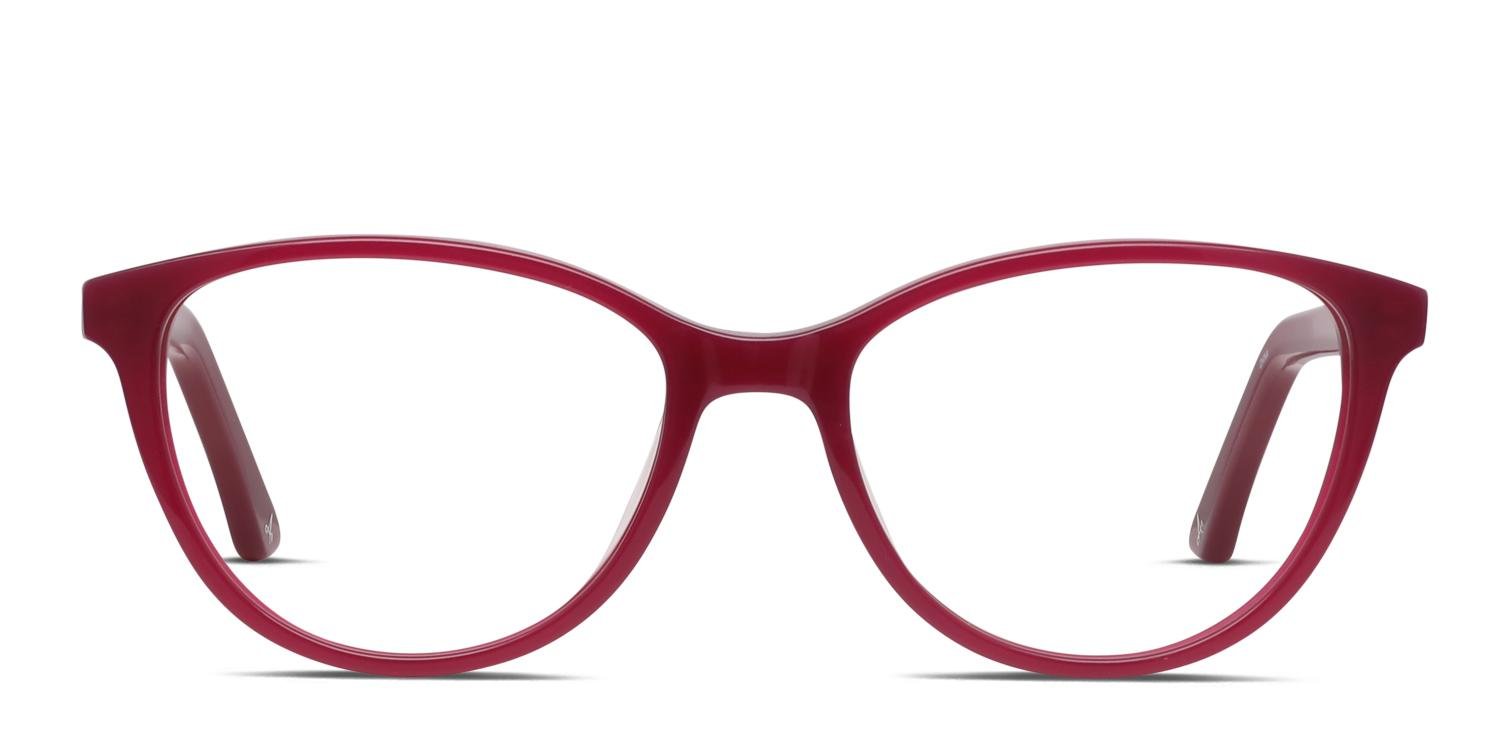 Amelia E 32-000716 Kristy Burgundy Cat Eye Eyeglasses Frame 54-20-140- NO LENSES Amelia E. Low-Key Red Prescription Eyeglasses main image 2