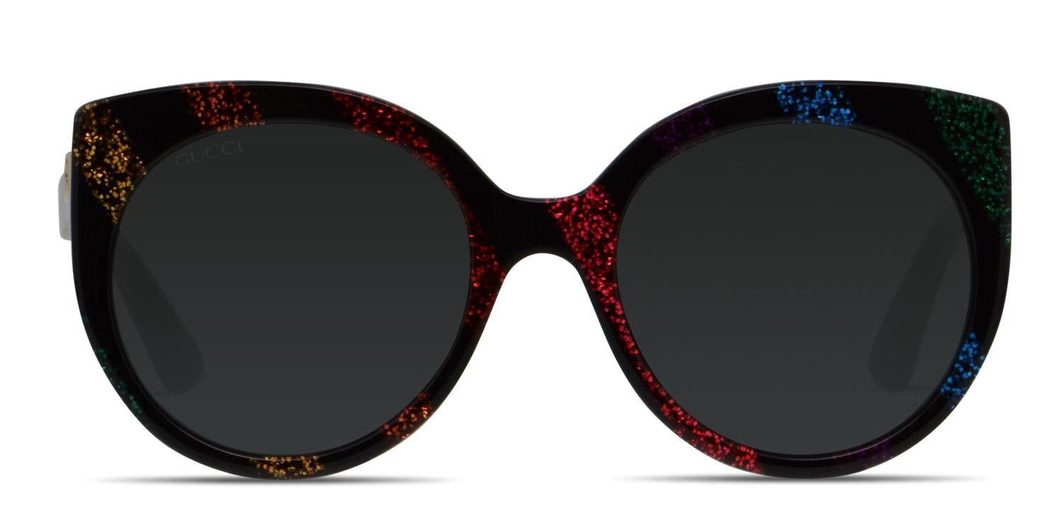 Gucci  new HP new multi color  sunglasses warranty Gucci GG1869S-003 Havana, blue & red square Mens Sunglasses  main image 2