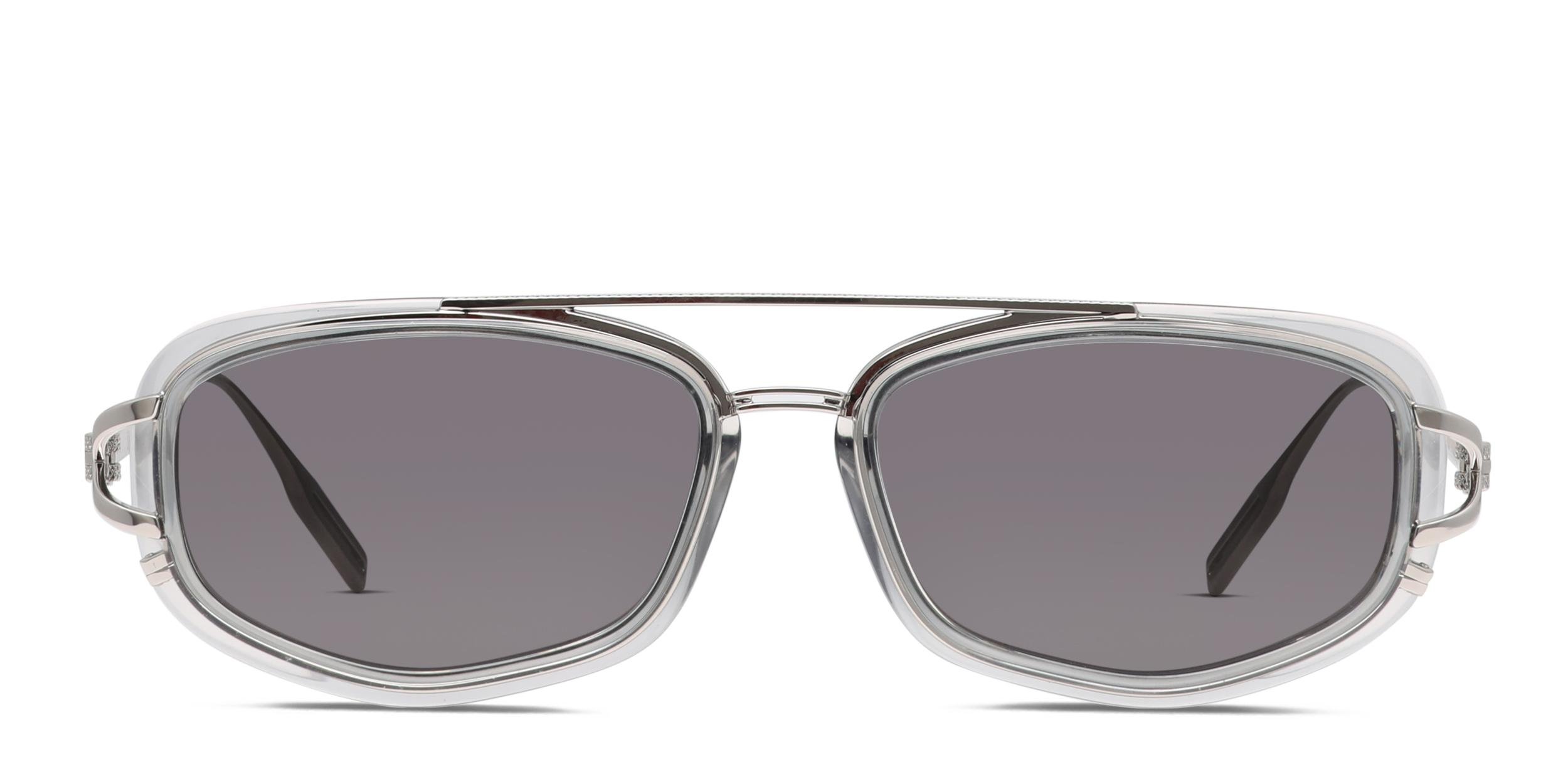Dior Grey Shield Sunglasses with Silver Hardware Treasures of NYC - Dior Silver Logo Shield Sunglasses main image 3