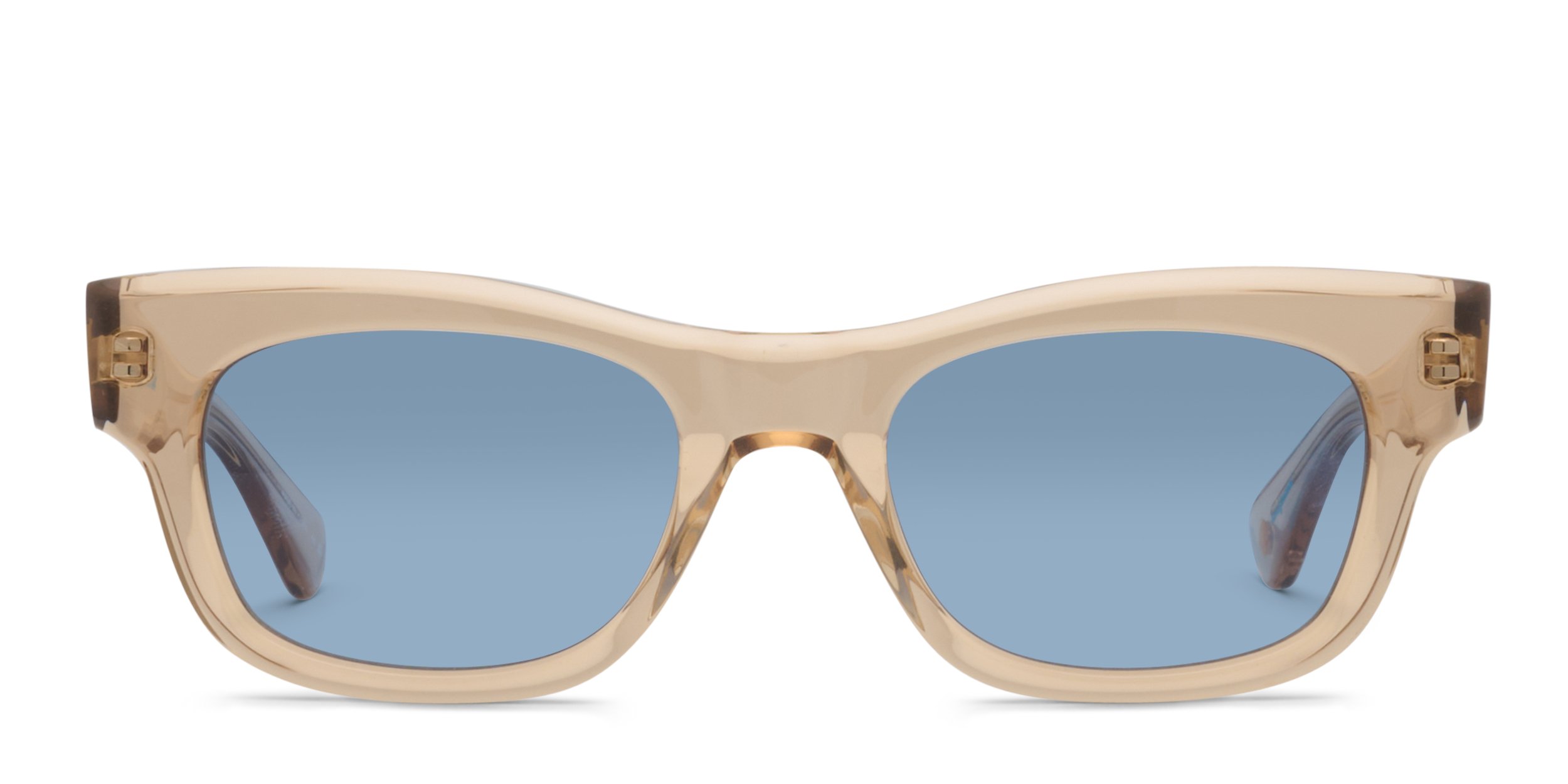 Garrett Leight Sunglasses WOZ SPBRNSH Shiny Tortoise Frames with Gray Lenses Today we are loving these sunglasses by @garrettleight  main image 2