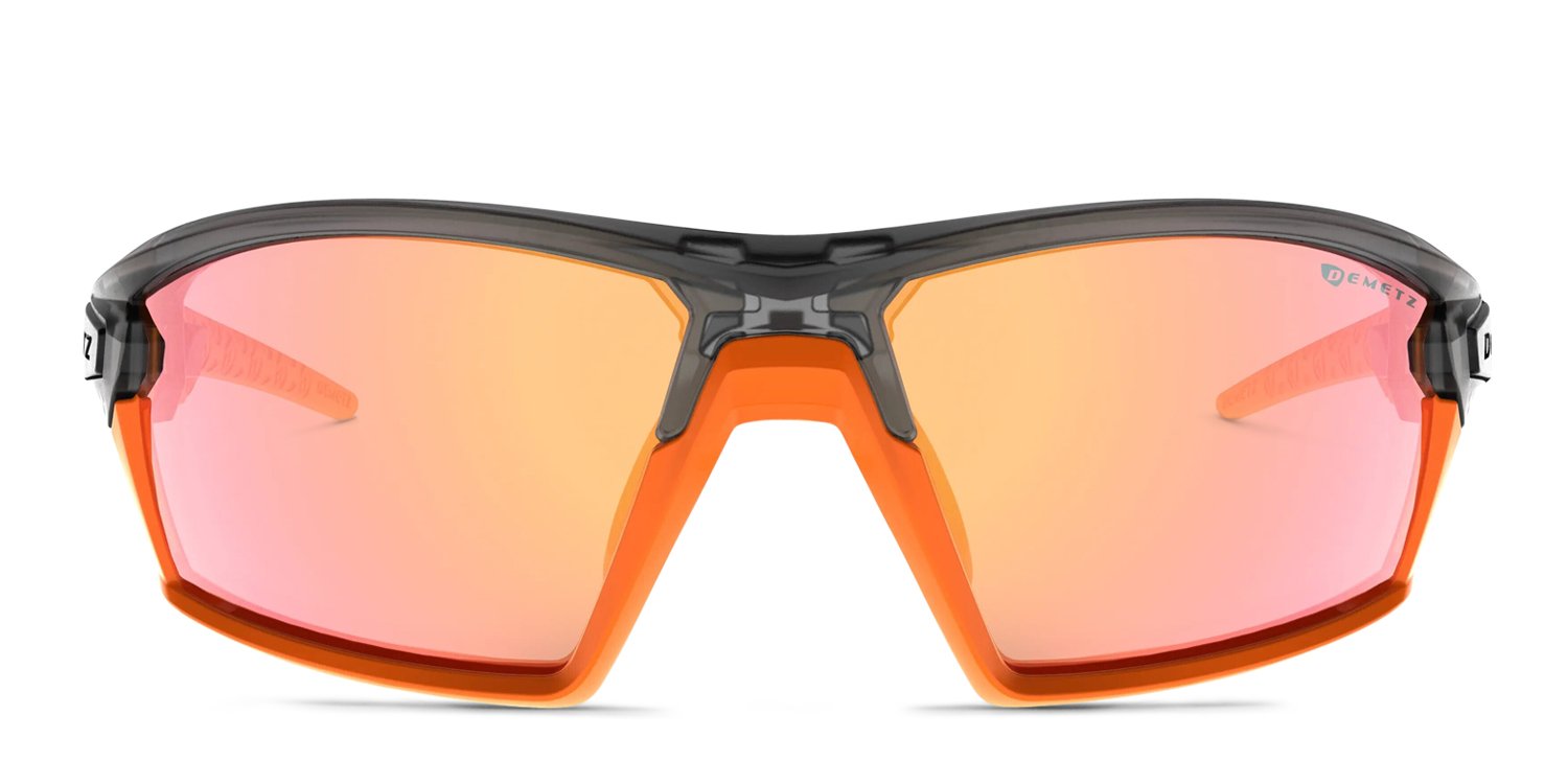 origam着用　DEWCE  Gogglesクロスジヒトリ Demetz Mud w/Clip-On Gray, Orange Glasses Online