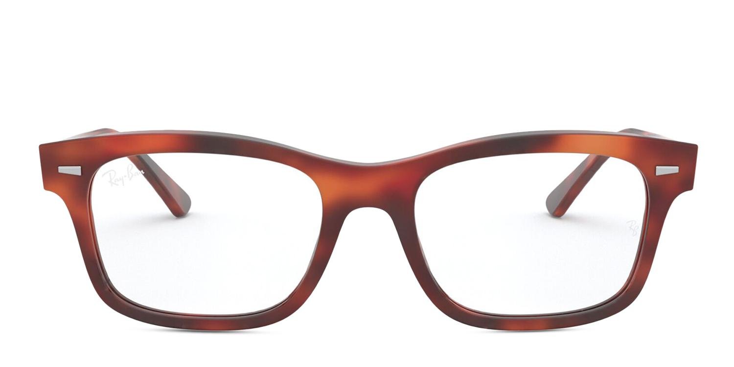 Ray-Ban RX5383 Mr Burbank Tortoise, Orange Prescription Eyeglasses