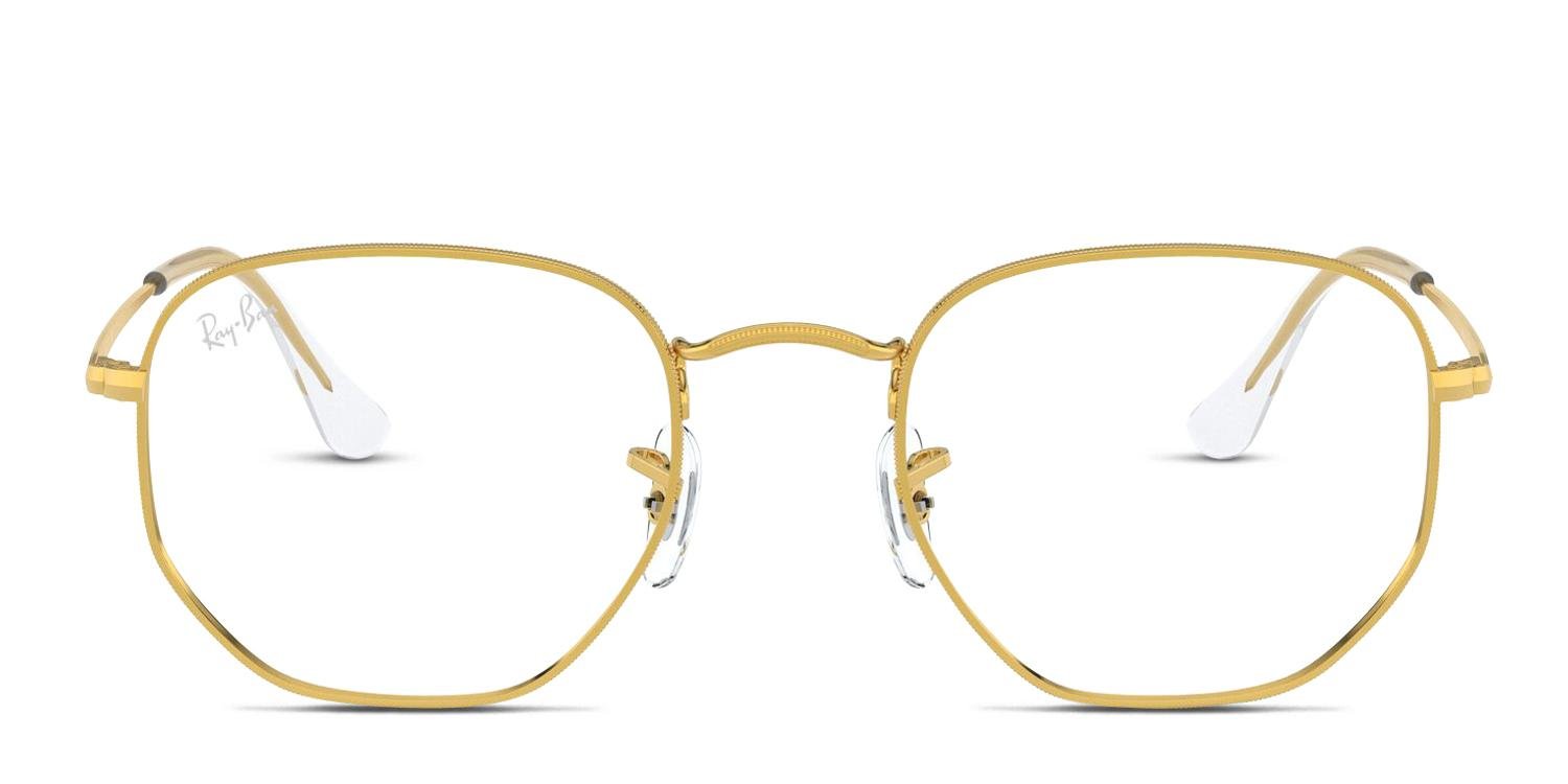 Ray-Ban 6448 Gold/Clear Eyeglasses | Includes FREE Rx Lenses