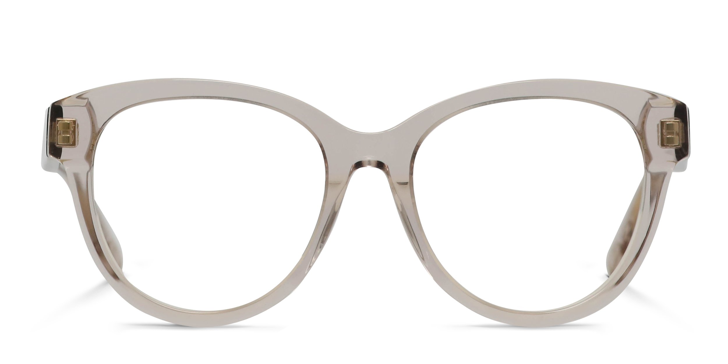 The Chloé CH0163O is a stylish cat-eye frame purring with feminine 