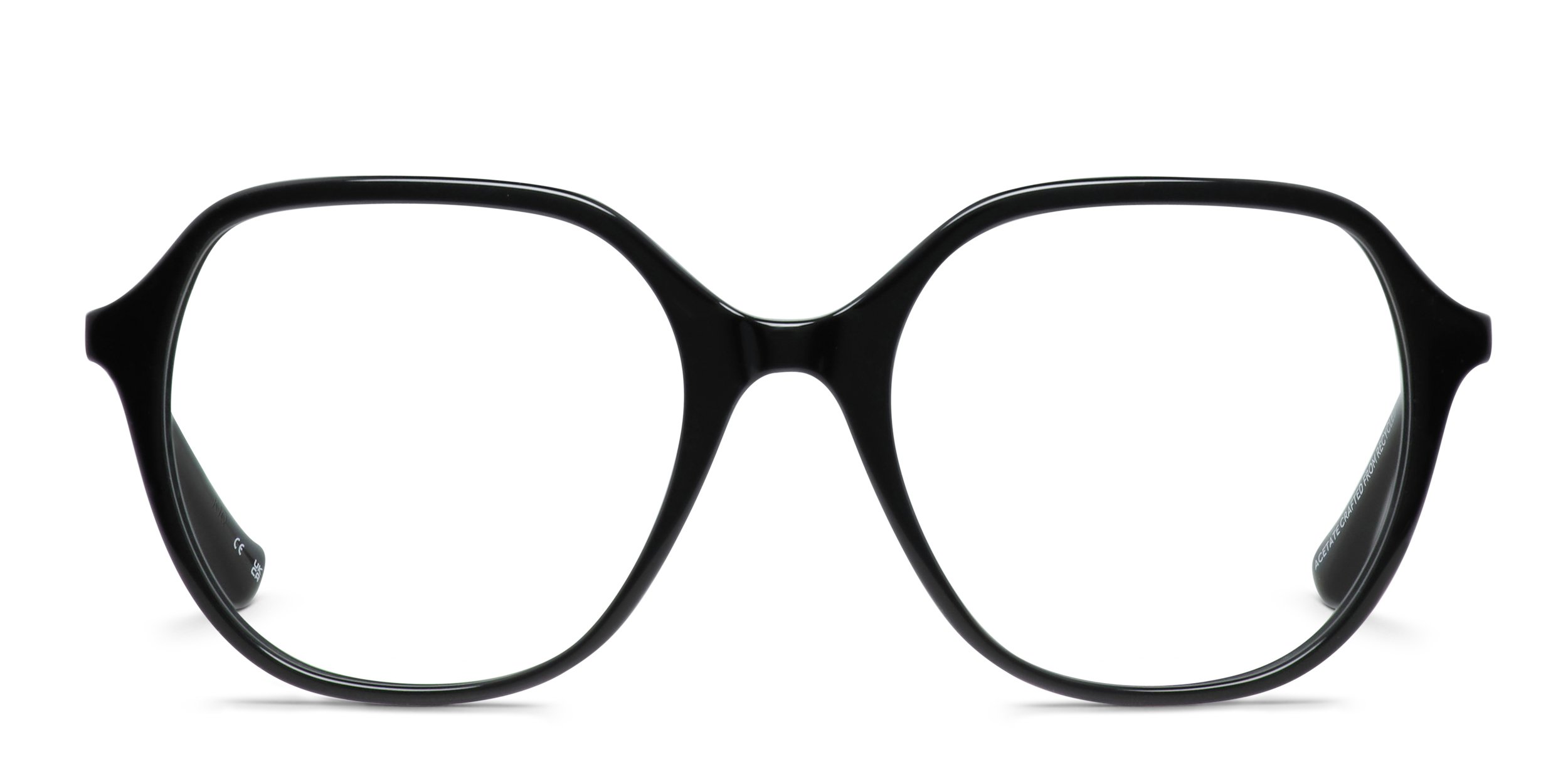 Florence by Mills 1023 Shiny Black Prescription Eyeglasses