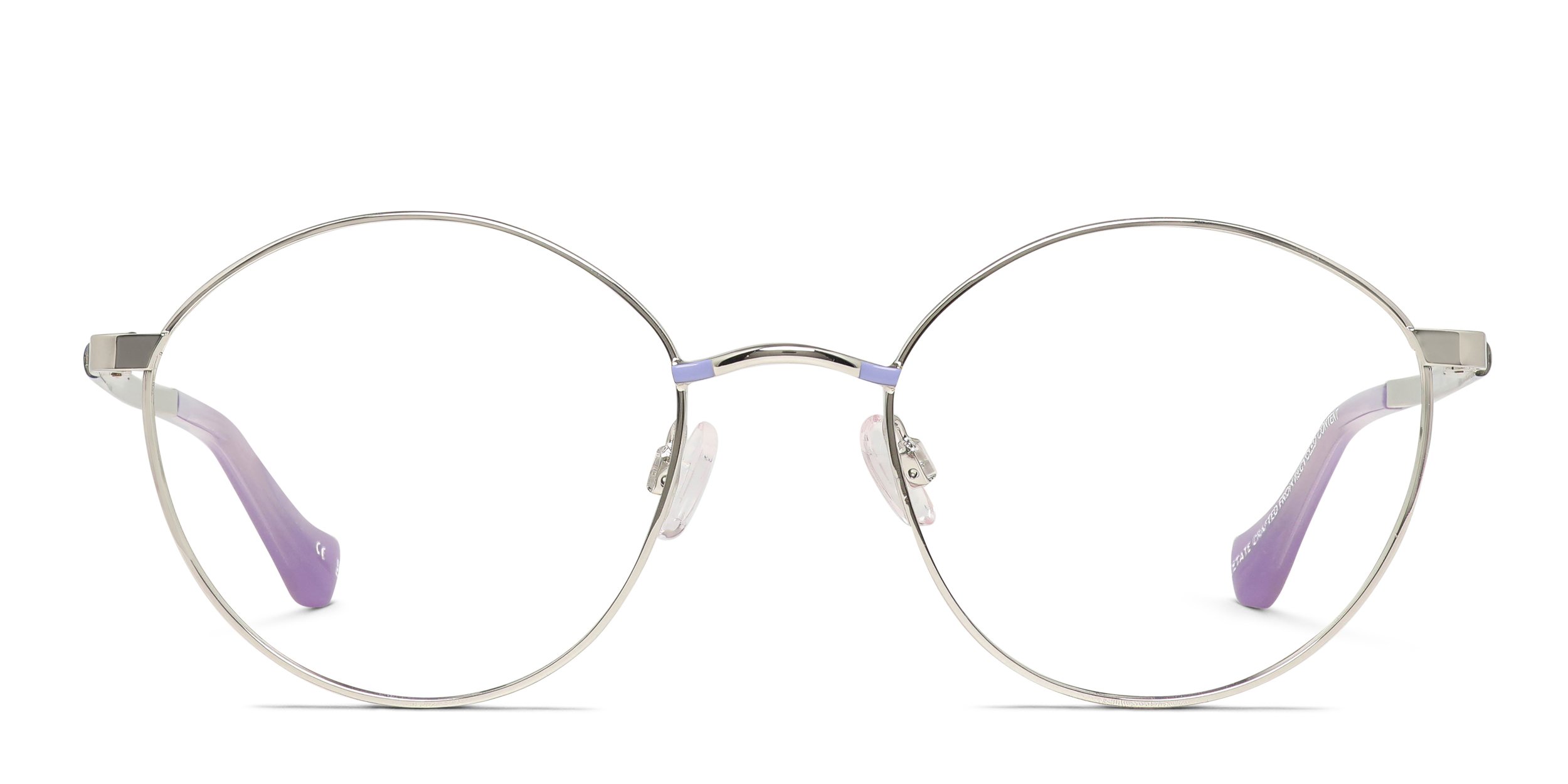 Florence by Mills 3010 Silver, Purple Prescription Eyeglasses