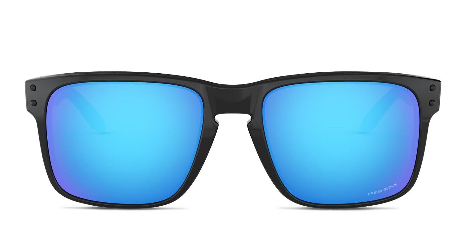 Oakley Holbrook Shiny Black, Blue Prescription Sunglasses - 50