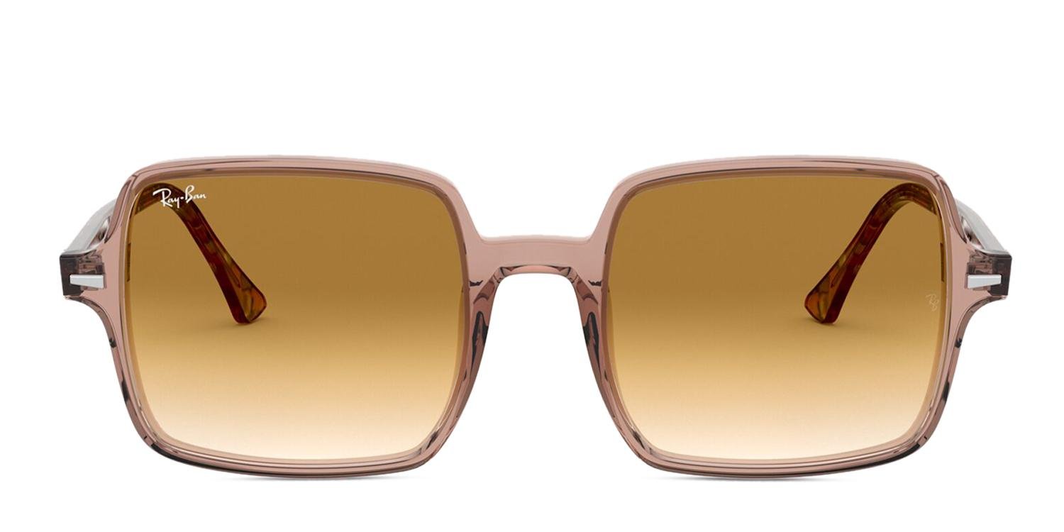 Ray-Ban RB1973 Square II Beige, Clear, Tortoise Prescription