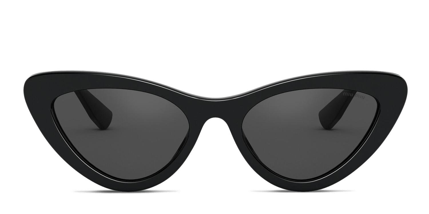 Miu Miu MU 01VS Black Prescription Sunglasses - 50% Off Lenses