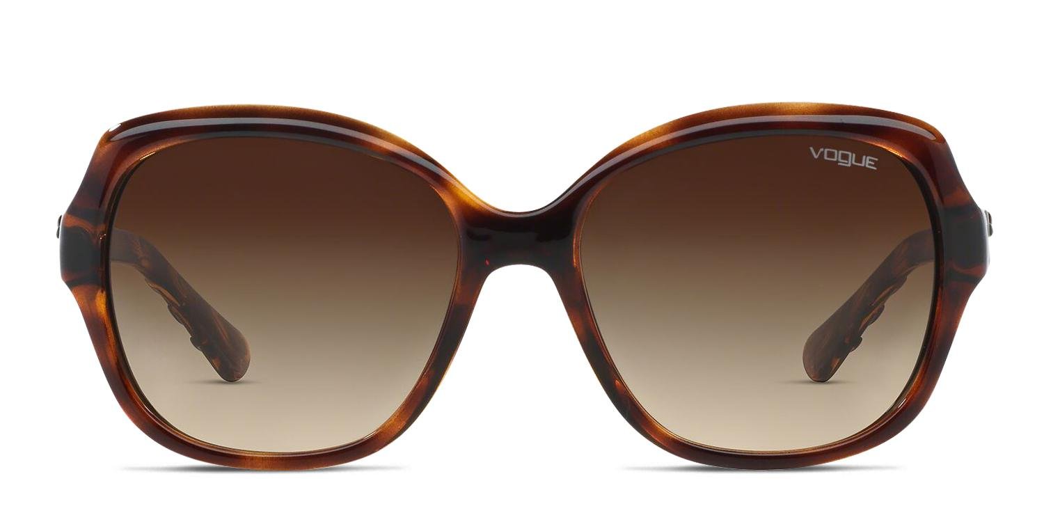 EUC Vogue Brown Tortoiseshell Sunglasses with Black Lenses #VO2239-S Vogue Eyewear VO5616S Sunglasses | LensCrafters main image 3