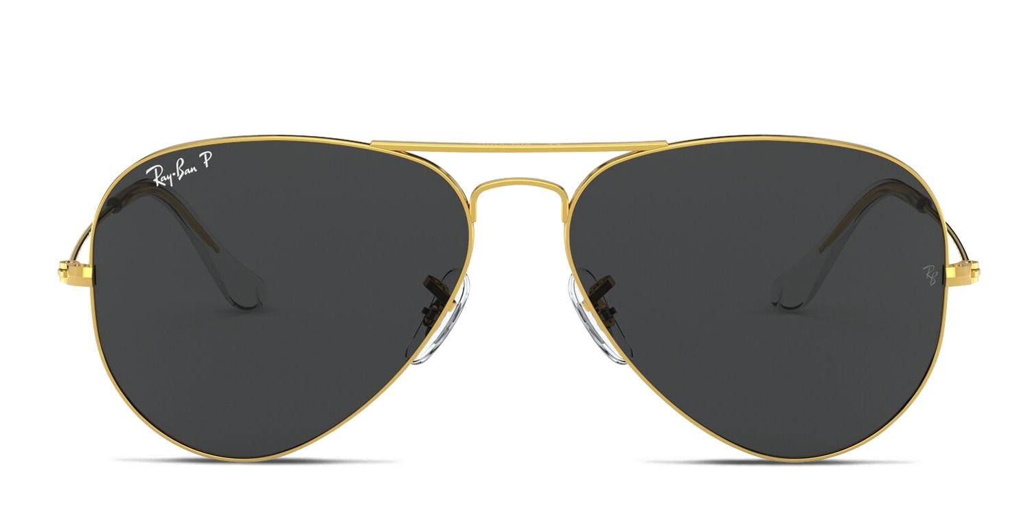 RAY-BAN Gold Rim Aviator Sunglasses (gently worn). Excellent condition! Ray-Ban Aviator L.A. Light Adaptive 58mm RB 3025 001/41  main image 4