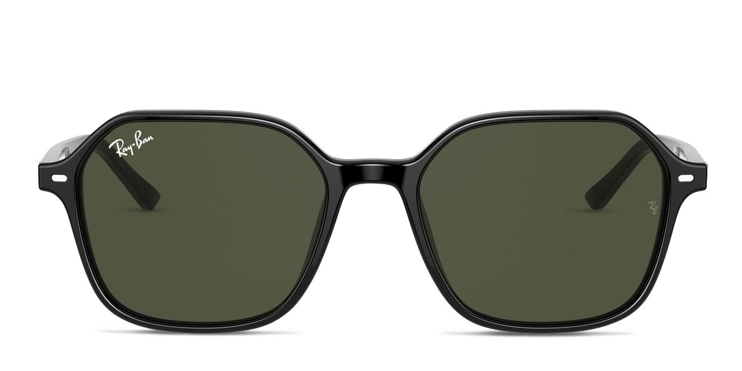 RayBan サングラス Ray-Ban RB2194 John Black/Green Prescription Sunglasses