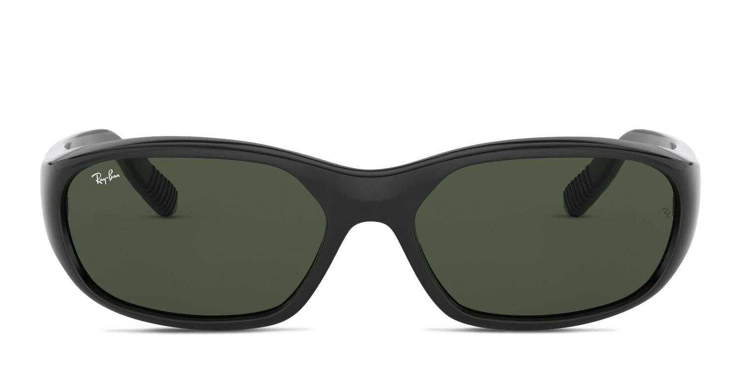 小物 Ray-Ban RB2016 DADDY-O Ray-Ban 2016 Daddy-O Shiny Black, Green Prescription Sunglasses