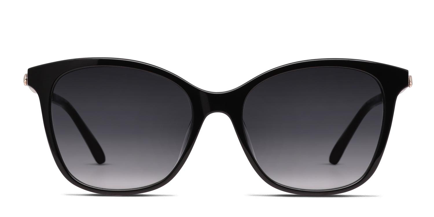 Kate Spade Dalila/S Black Cat Eye Sunglasses Replacement Lenses 54-17-140 Kate Spade Dalila/S Sunglasses Women Black Oval 54mm New 100  main image 4