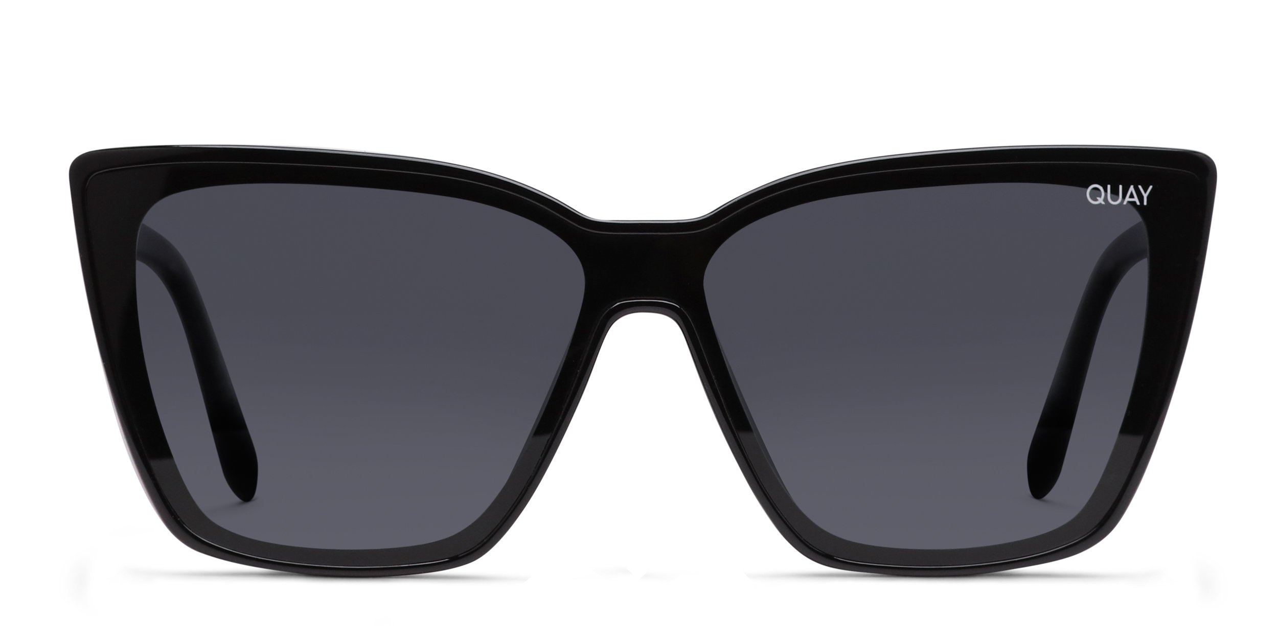 Quay No Envy Black Rectangle Sunglasses Polarized VIBE CHECK Narrow Rectangular Sunglasses | Polarized  main image 3