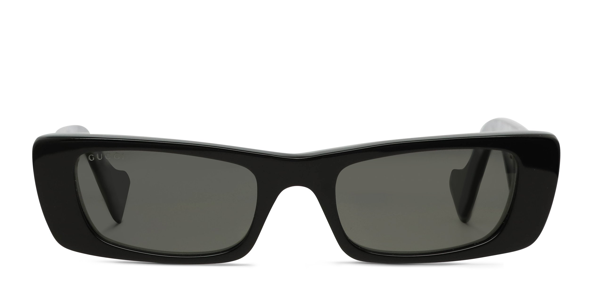 Gucci GG0516S Shiny Bilayer Black White Mother Of Pearl Sunglasses GUCCI GG0516S 001 BLACK-GREY LENS WOMEN main image 4
