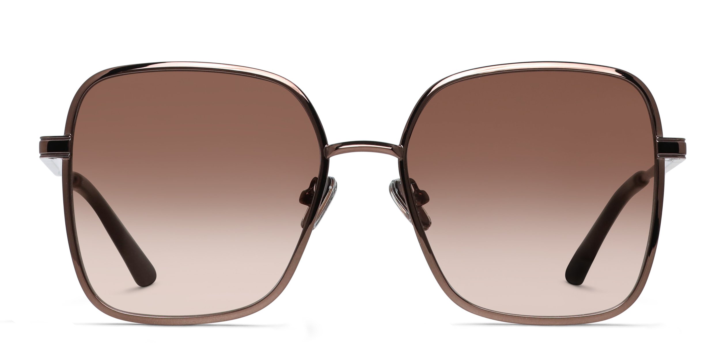 QUAY // ltd ed matte berry frame brown pink fade lens luxe aviator sunglasses QUAY High Key Aviator Sunglasses - Women main image 3