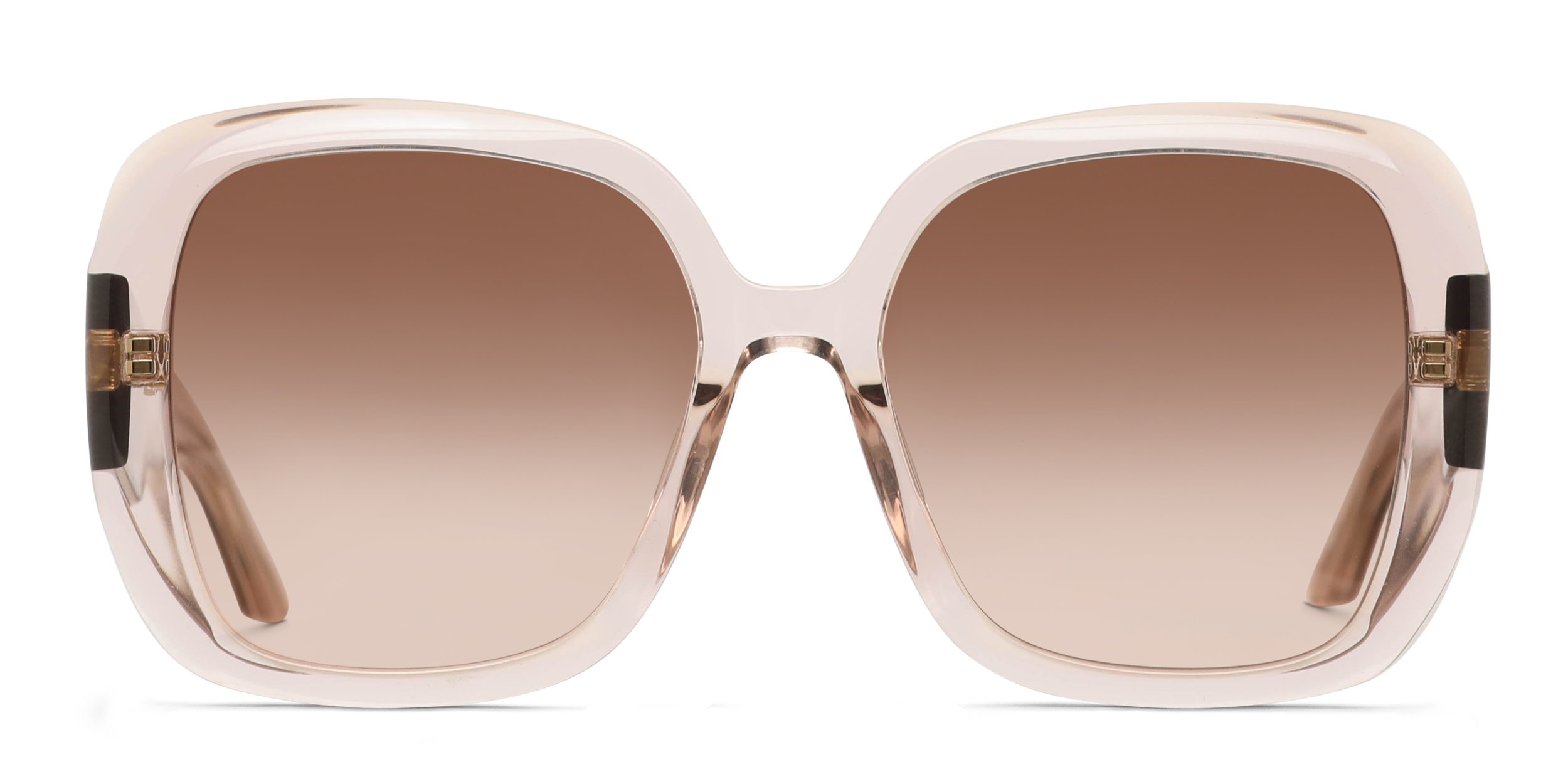 Quay Full Glam Beige, Clear Prescription Sunglasses