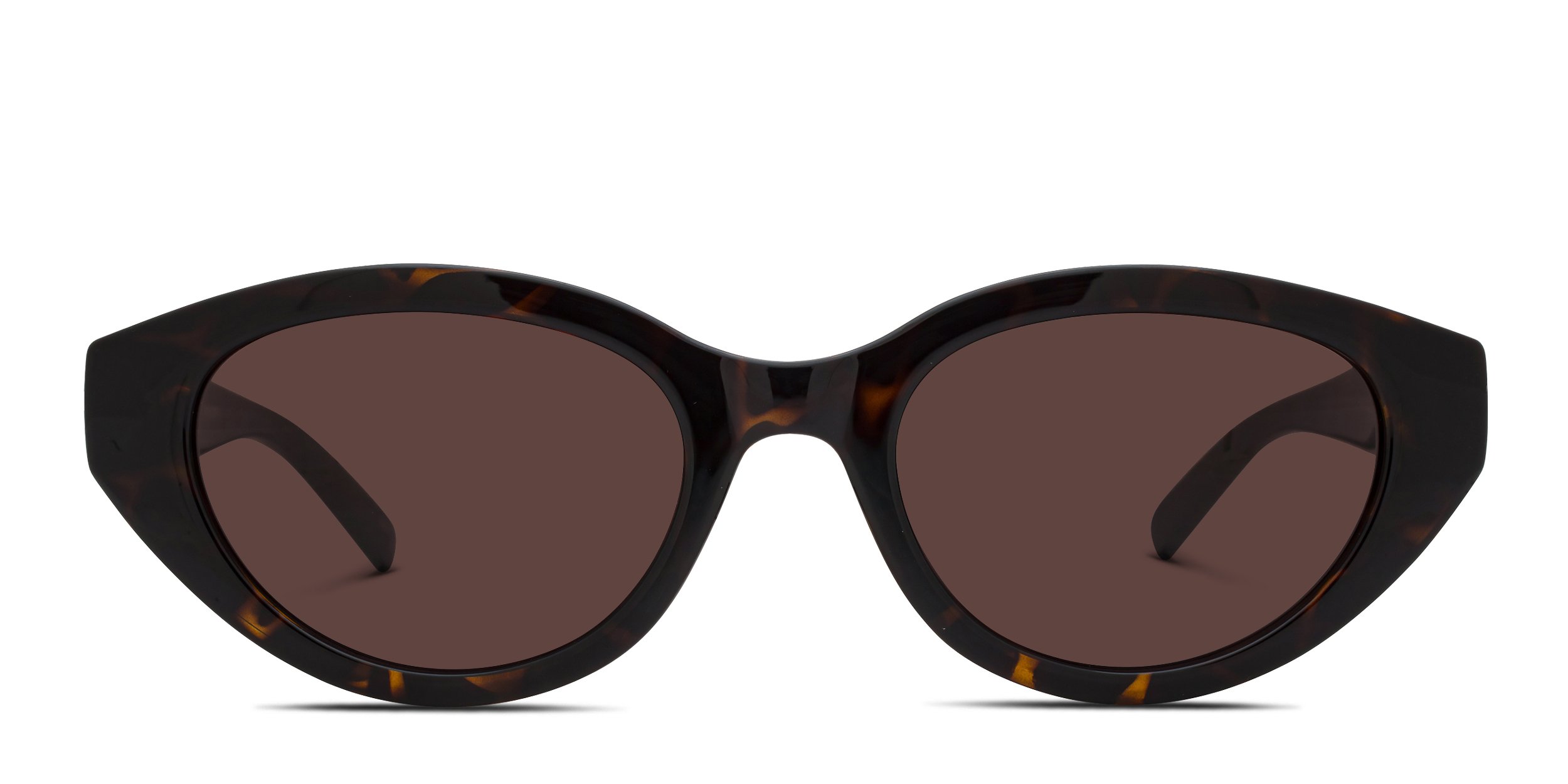 The Gucci GG2105SA is a narrow cat-eye sunglasses frame with a