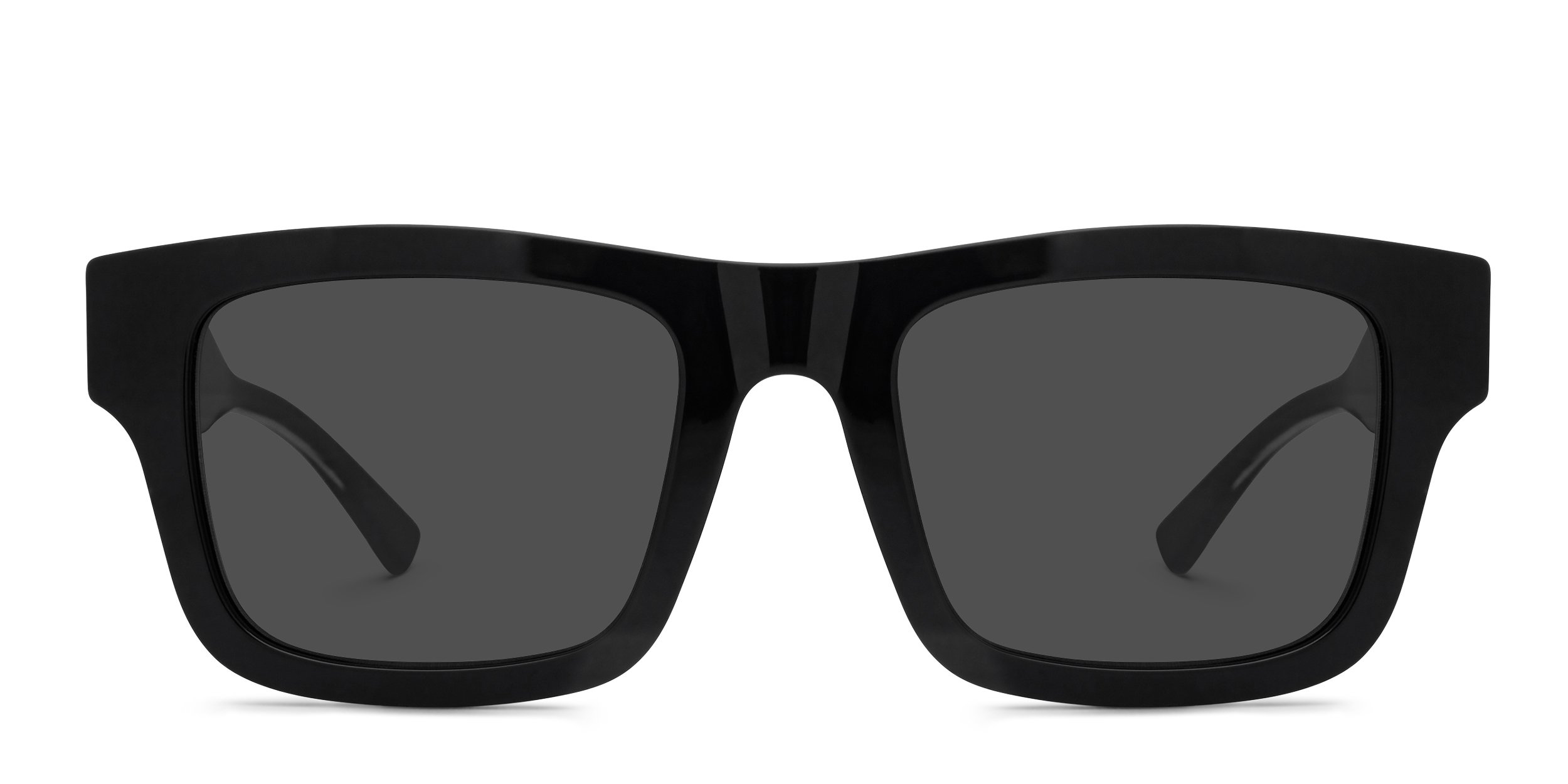 Gucci GG2072SA black frame with grey lenses. Lenses provide 100