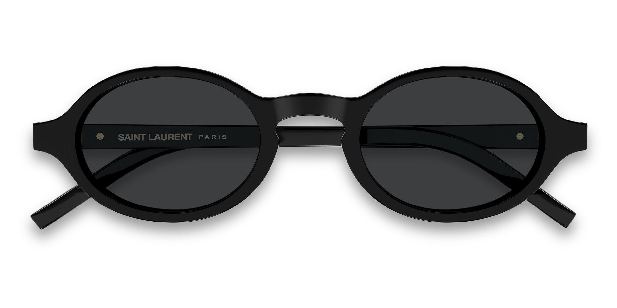 Saint Laurent SLM161 black frame with black lenses. Lenses provide