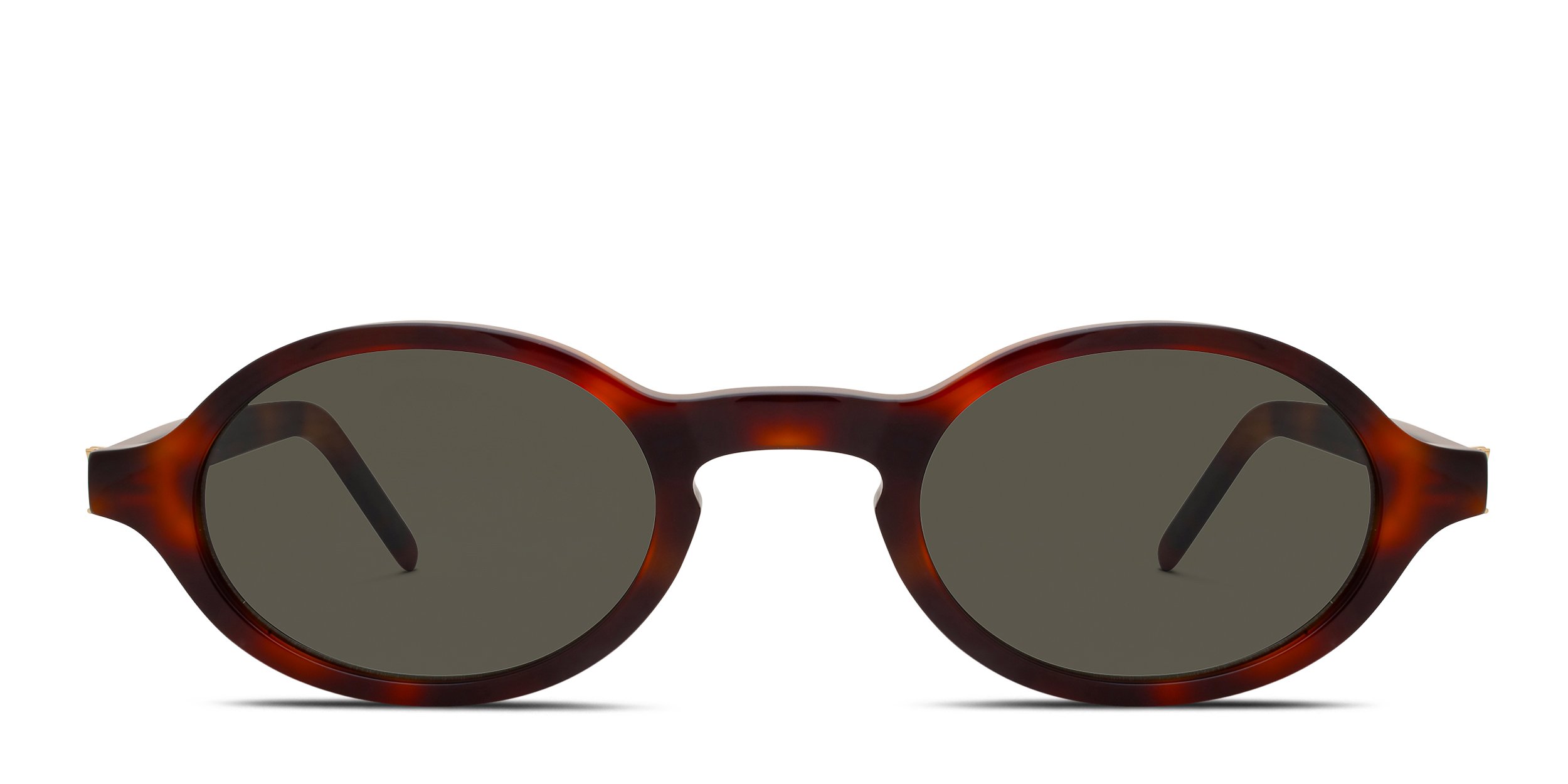 Saint Laurent SLM161 tortoise frame with grey lenses. Lenses