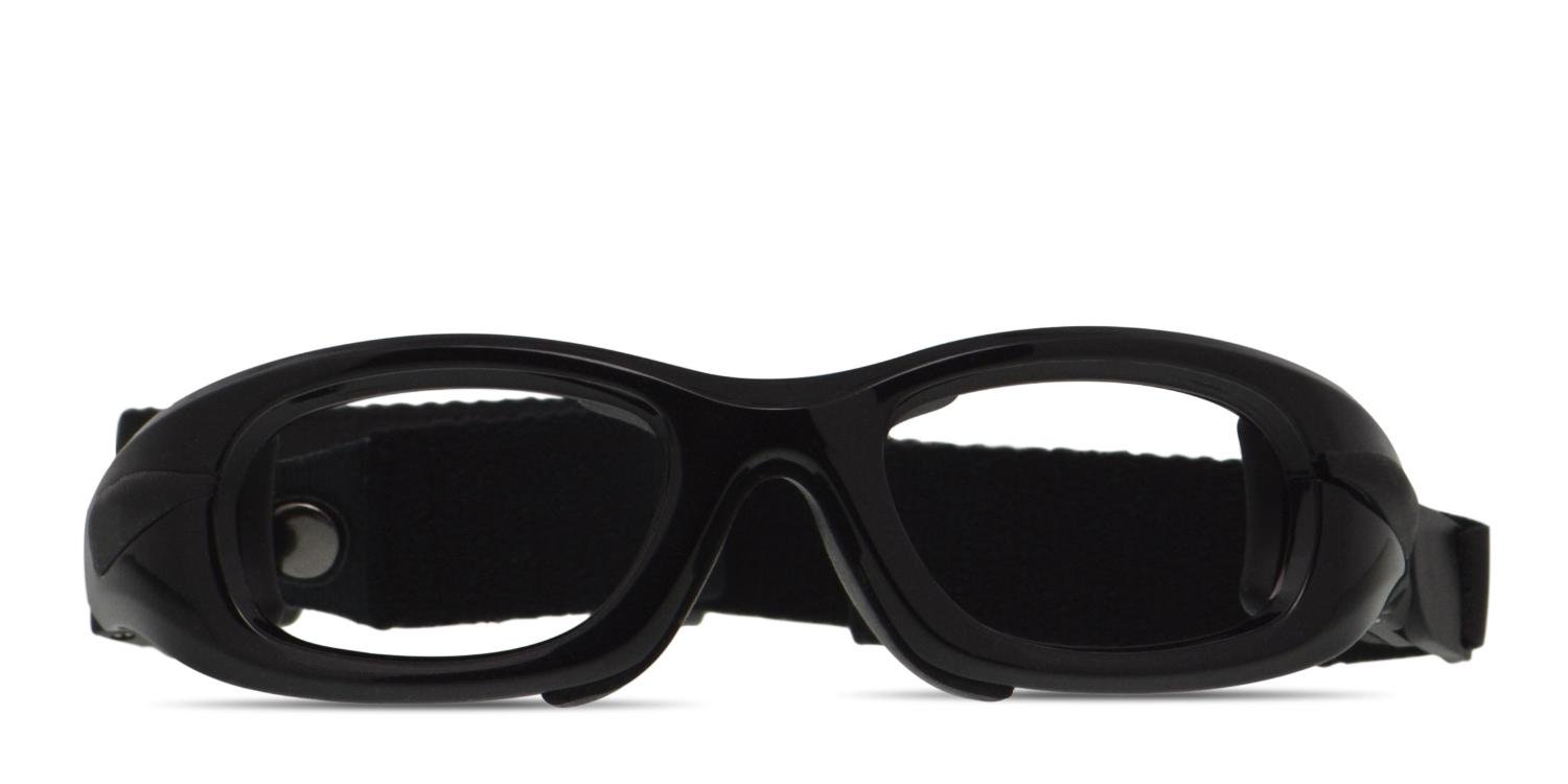 Progear EG-S1011 Kids Shiny Black Eyeglasses | Includes FREE Rx Lenses