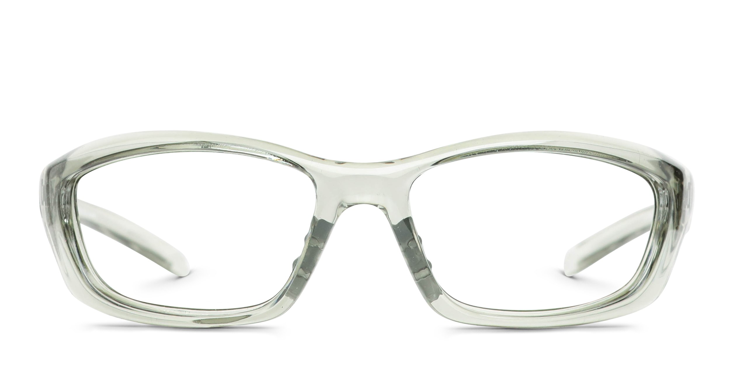 Eyres 702E Razor Clear, Gray Prescription Eyeglasses