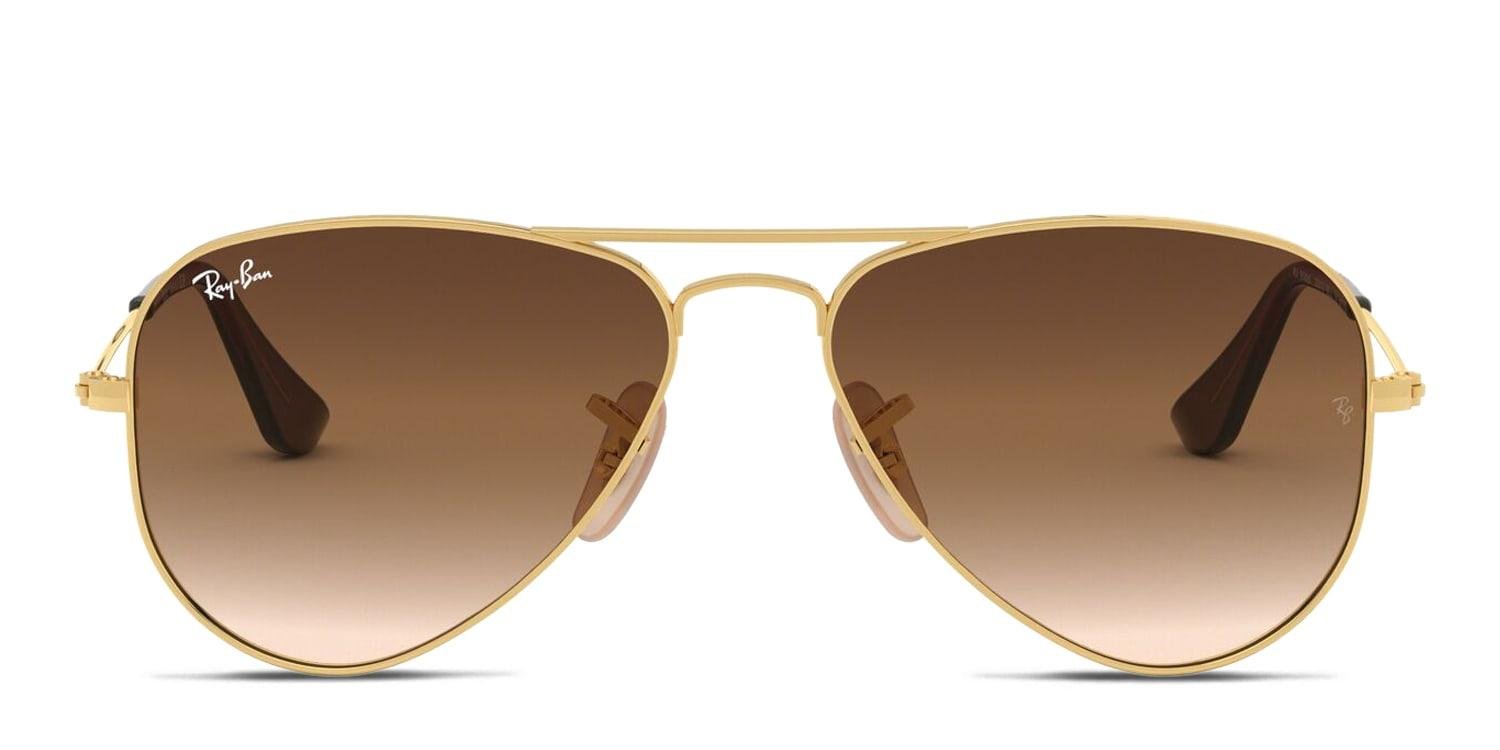 Ray-Ban RJ9506S Kids Gold, Brown Prescription Sunglasses - 50% Off