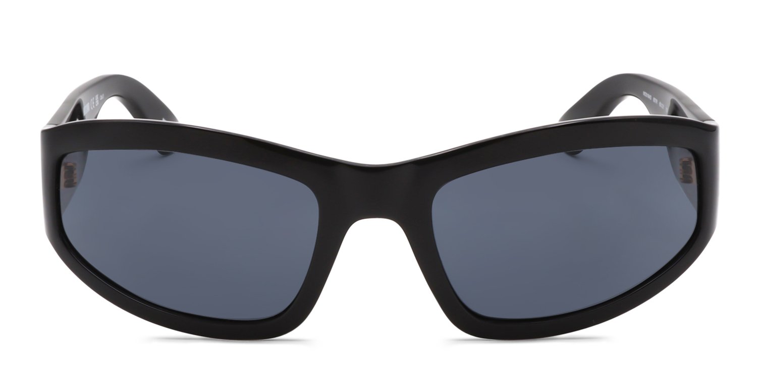 Moschino MOS164/S black frame with grey lenses. Lenses provide 100