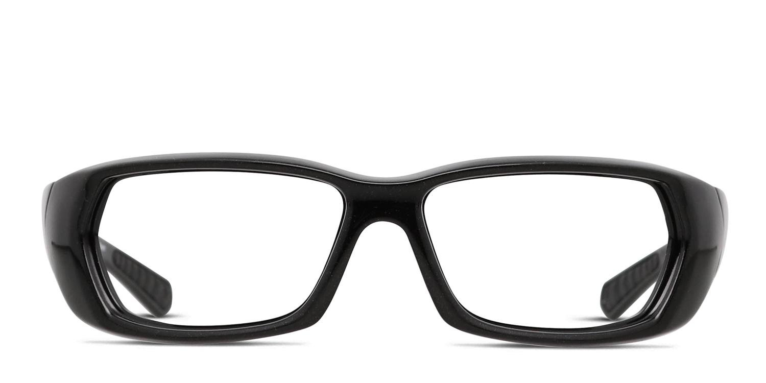 Pentax V1000 Shiny Black Eyeglasses | Includes FREE Rx Lenses