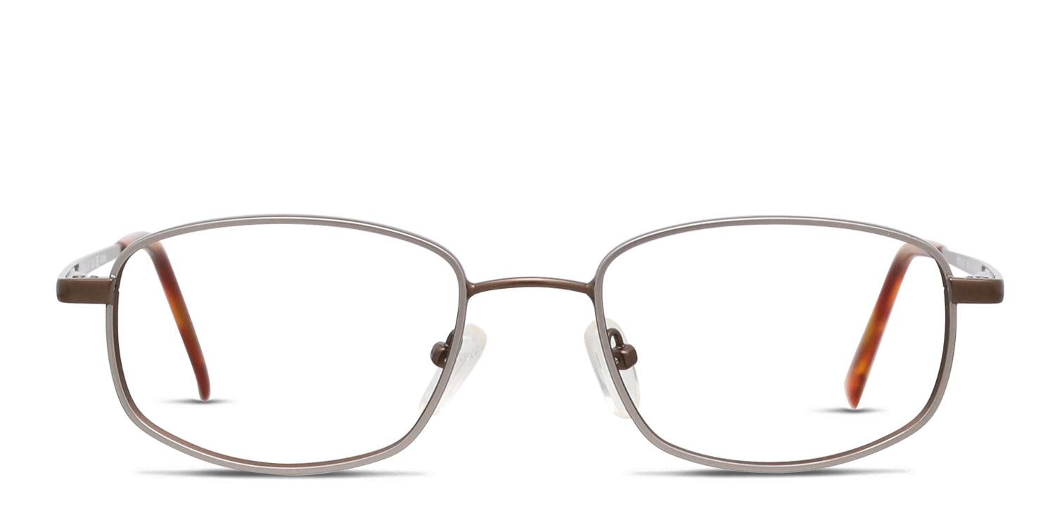 Pentax Steel 400 Gray/Brown Eyeglasses | Includes FREE Rx Lenses