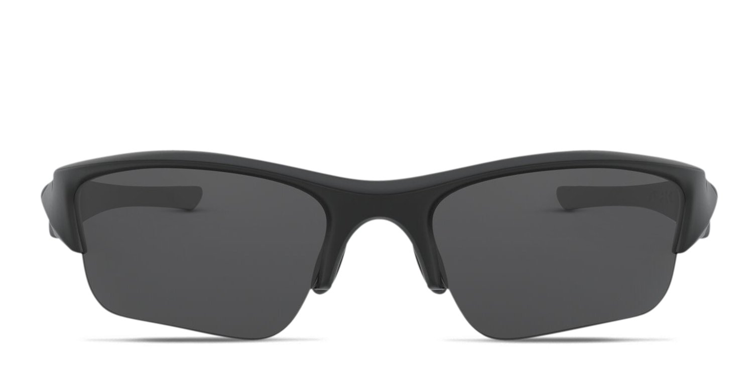 Oakley OO9009 Flak Jacket XlJ black frame with grey lenses. Lenses