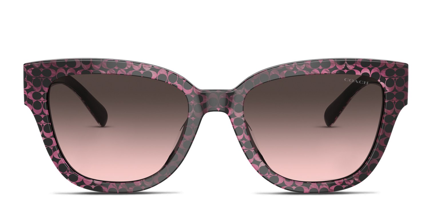 Coach HC8379U Cl920 red frame with grey rose gradient lenses  display picture 1