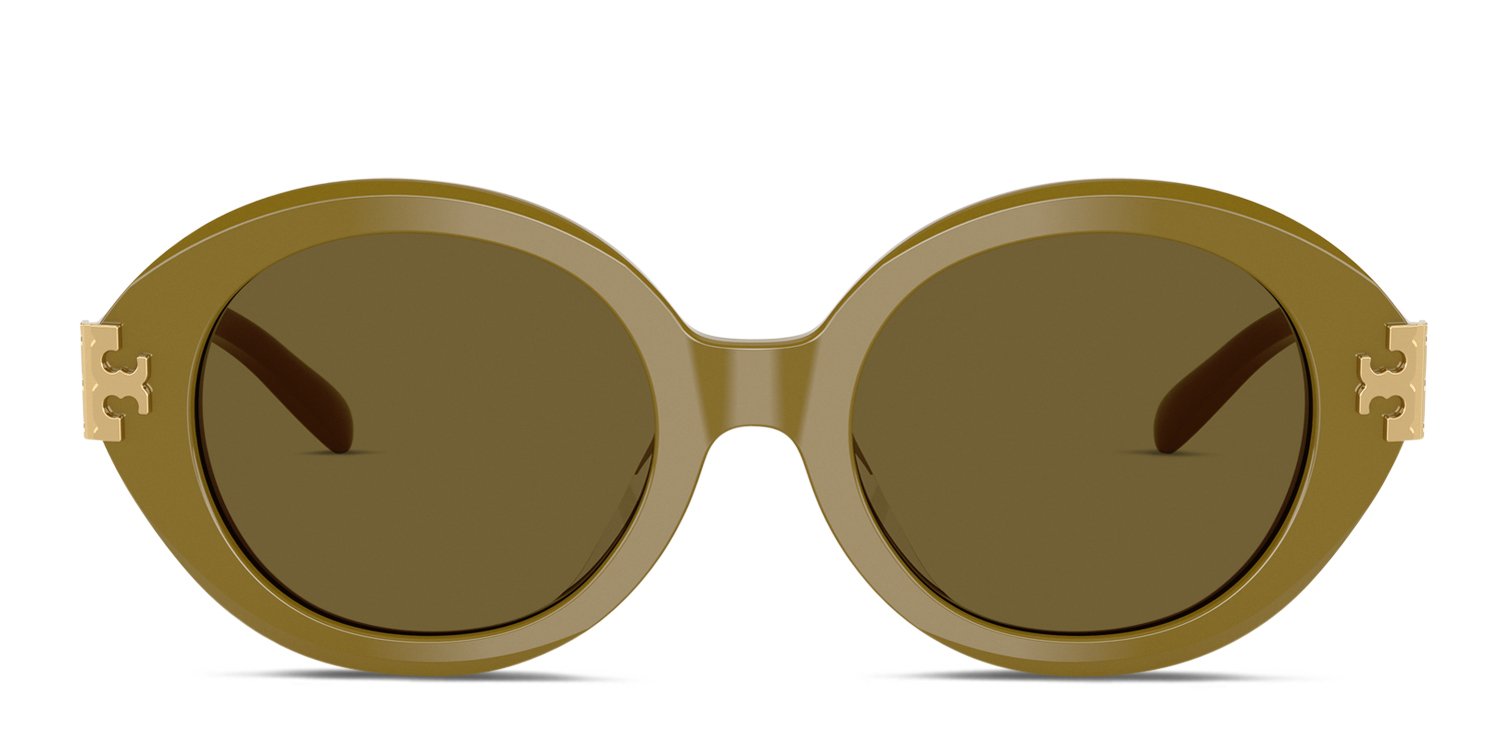 Tory Burch Round Oversized Women\'s Sunglasses in Cream, Case Included Tory Burch Women main image 3
