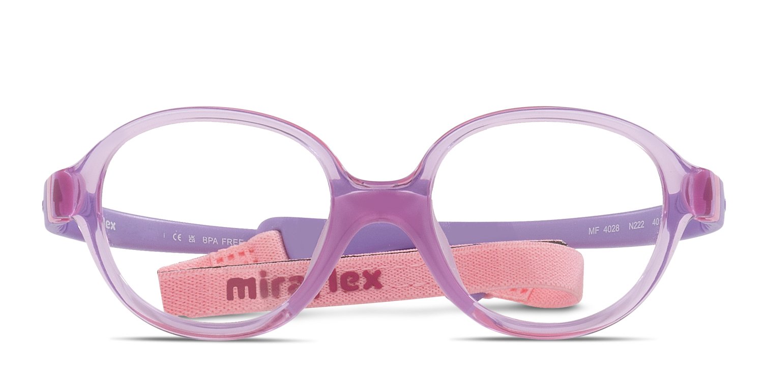Miraflex MF4028 Kids Purple Prescription Eyeglasses