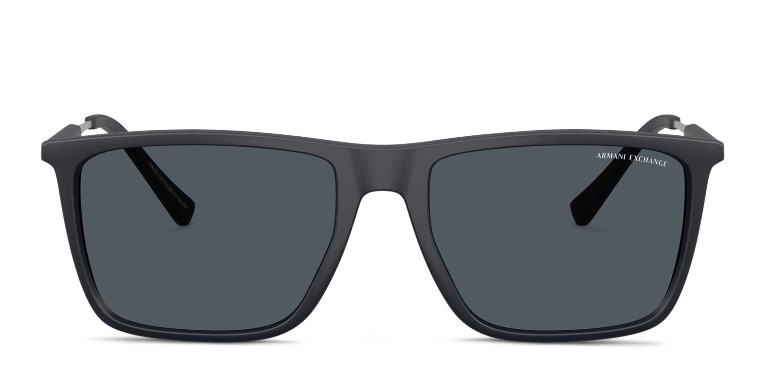 Armani Exchange AX4160S blue frame with dark grey lenses. Lenses