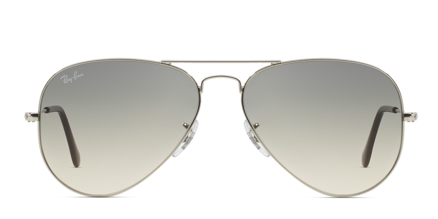 Ray-Ban RB3025 Aviator Large Metal Silver, Black Sunglasses
