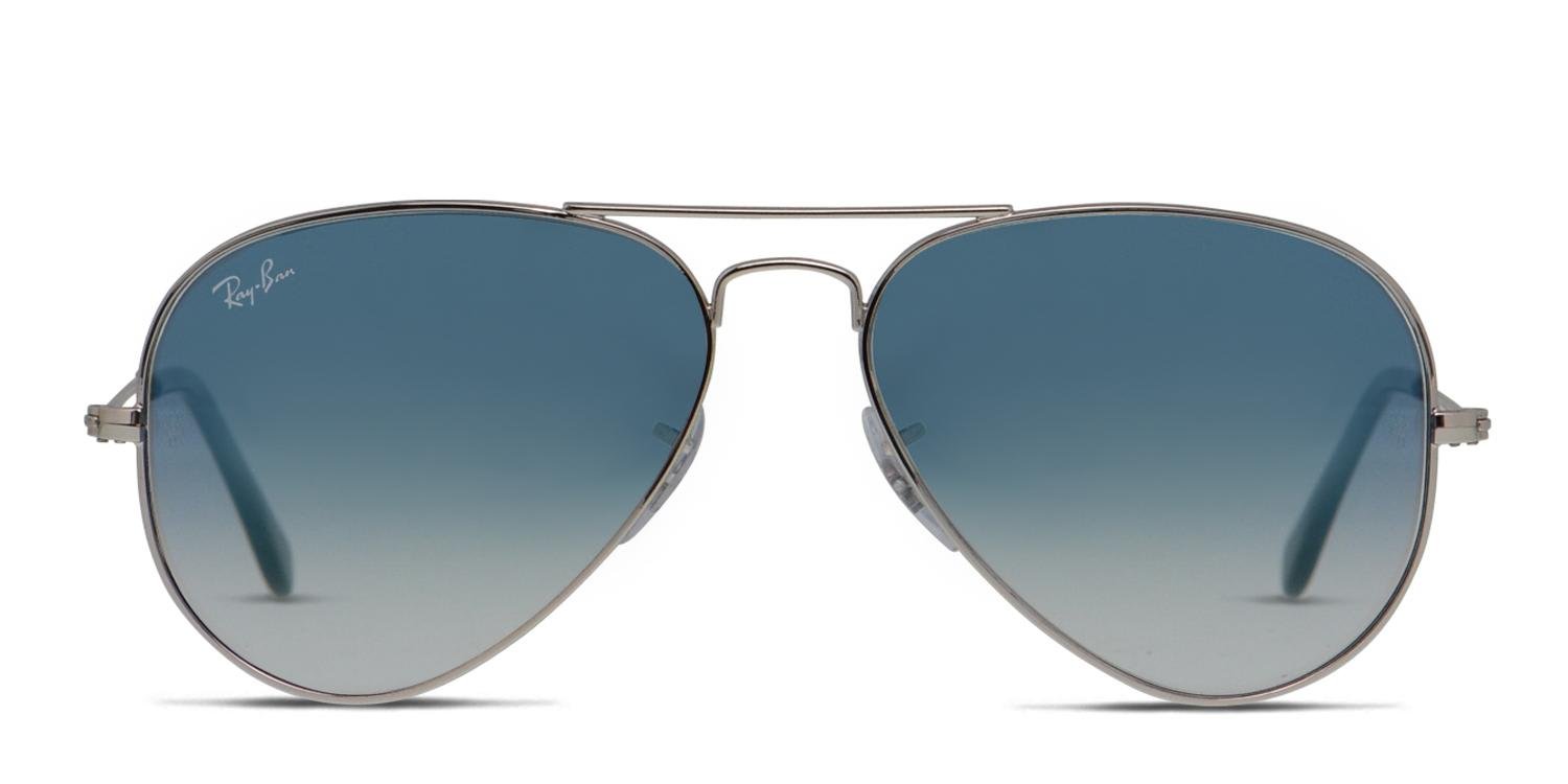 Ray-Ban Aviator Sunglasses Blue Gradient Lenses Amazon.com: Ray-Ban Unisex RB3025 Classic Mirrored Aviator  main image 3