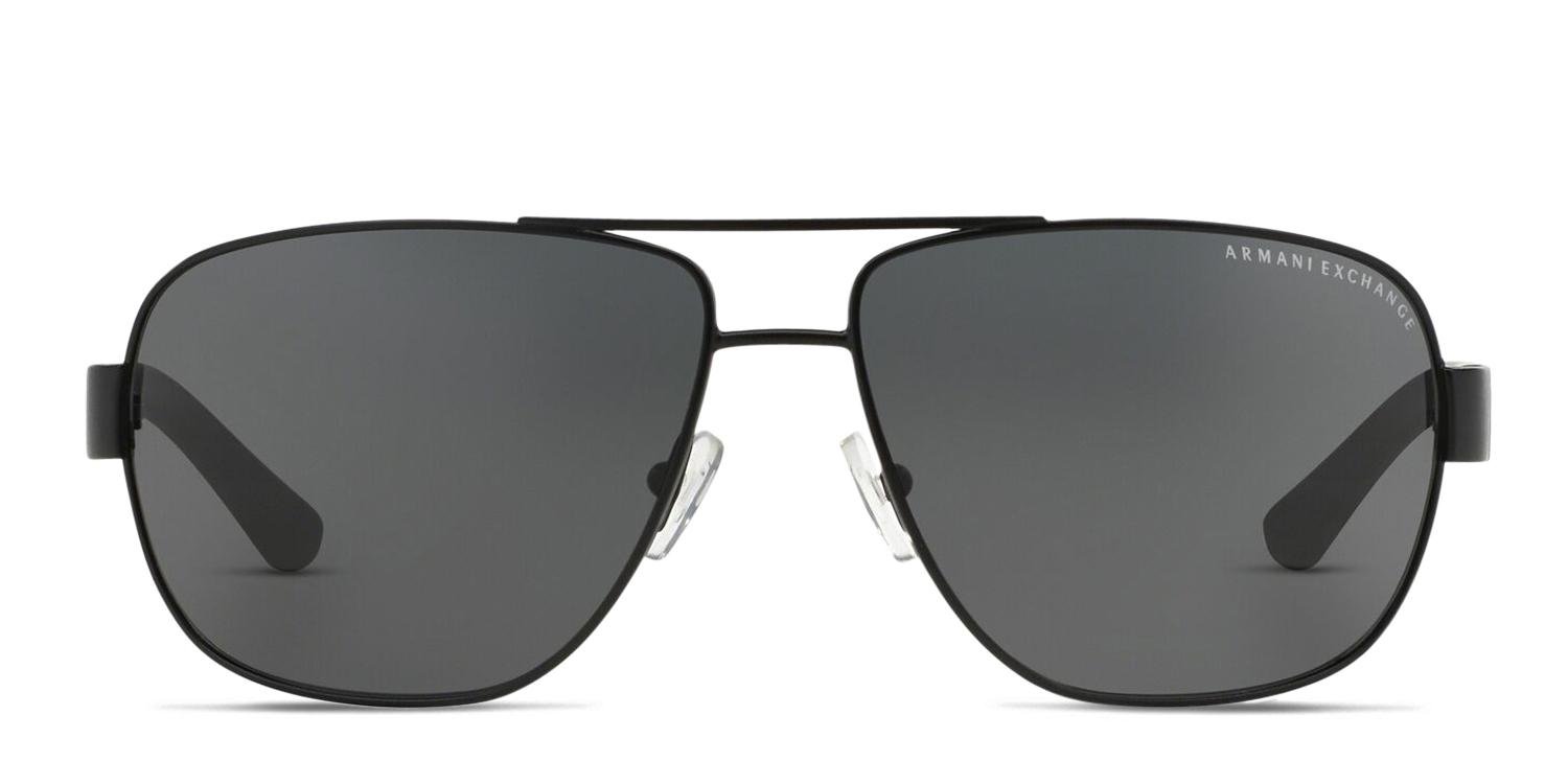 Armani Exchange AX2012S Shiny Black Prescription Sunglasses display picture 1