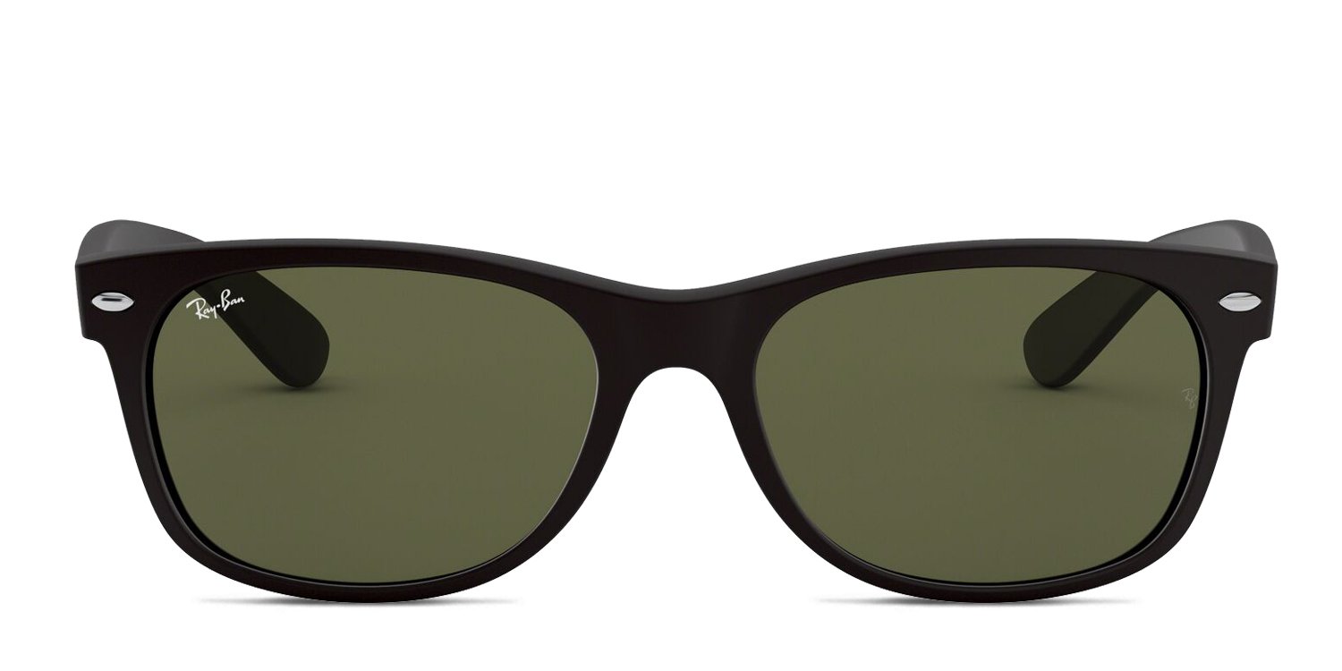 RayBan NEW WAYFARER RB2132F ブラック　グリーンレンズ Ray-Ban RB2132F New Wayfarer Matte Black, Green Sunglasses