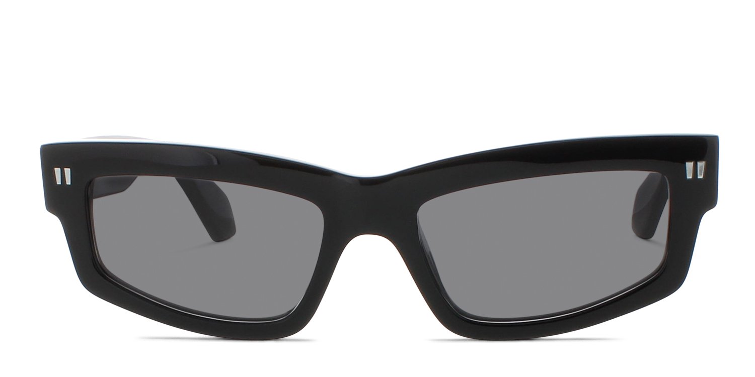 Off White MIRAMAR 135 Sunglasses 1007 Black acetate Cat eye Final Price! Off-White OERI135 MIRAMAR 1007 Black/Grey  main image 4