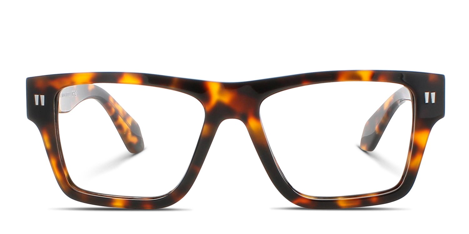 Off-White Style 75 Tortoise Prescription Eyeglasses