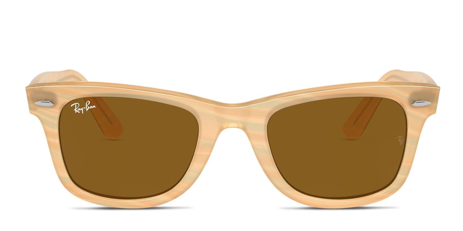 Ray-Ban Beige Sunglasses Ray-Ban RB2221 Sunglasses 6827M2 Transparent Beige - eye-oo.com main image 2